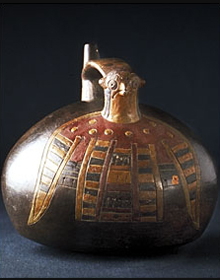 Vessel depicting a bird - Paracas
