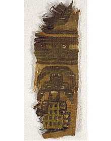 Fragment of the central tapestry panel of a shirt - Lambayeque