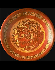 Ceramic plates with hieroglyphs - Maya (Before A.D. 1520)