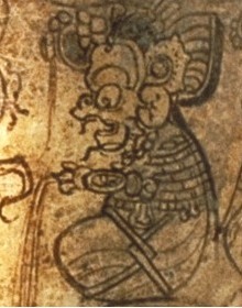 Ancient Maya god Itzam Nah