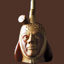Ceramic male portrait - Moche