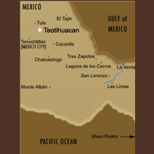 Regional map of Teotihuacan