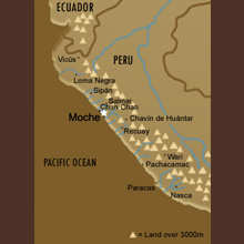 Regional map of Moche