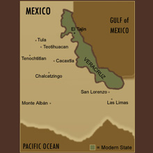Regional map of Veracruz