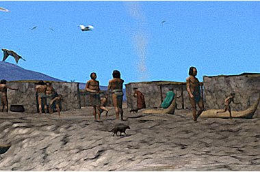 Computer generated image desert scene