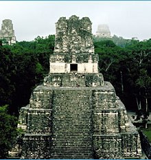 Temple ruins at Tikal