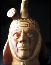 Ceramic portrait of male