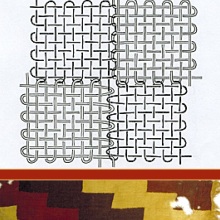 Illustration of discontinuous warp and weft