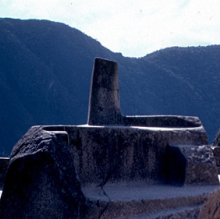 The Inti Huatana stone