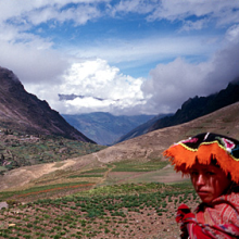 View of the Andean Highland landscape